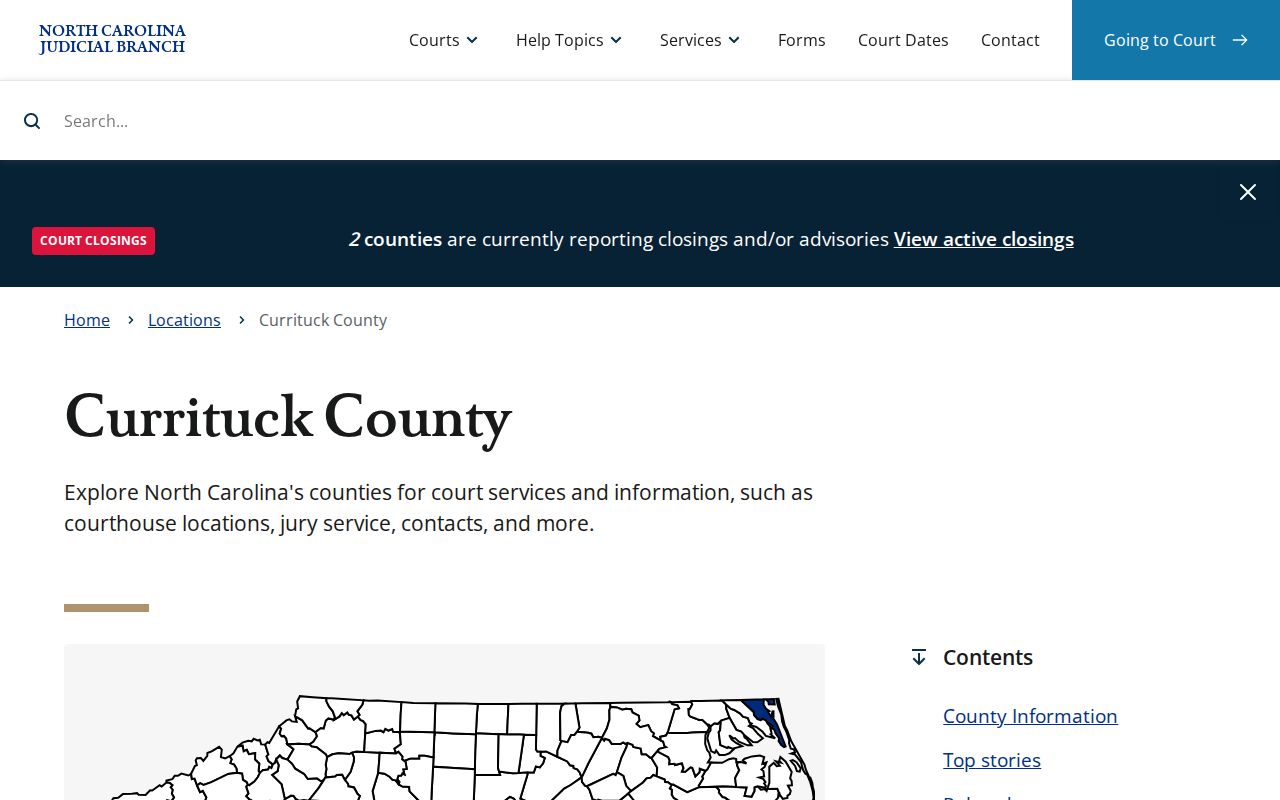 Currituck County court records after a recent arrest booking